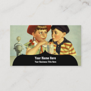 Young Lovers Vintage Illustration Business Card