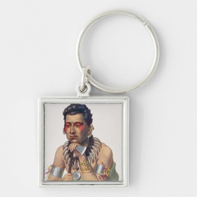 Young Ma-Has-Ka, Chief of the Iowas Key Ring (Front)