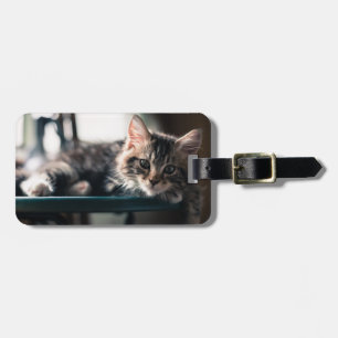 Young Male Tabby Cat 2 Luggage Tag