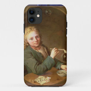 Young Man Blowing Bubbles from a Clay Pipe, 1766 Case-Mate iPhone Case
