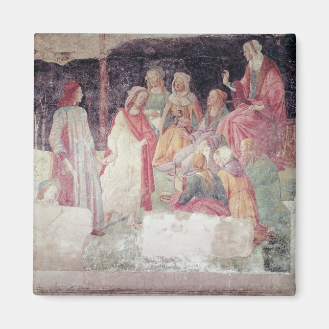 Young Man Greeted by Seven Liberal Arts Magnet (Front)