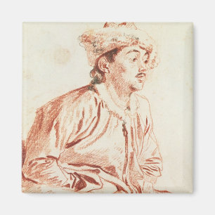 Young Man in Oriental Costume (drawing) Magnet