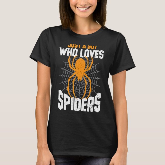 Young Man Spider Owner Just A Boy Who Loves Spider T-Shirt (Front)