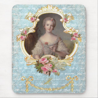Young Marie Antoinette with Pink Roses Mouse Pad