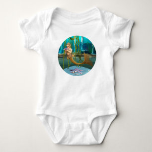 Young Mermaid Underwater Fantasy for Kids Baby Bodysuit