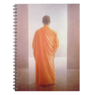 Young Monk back view Vietnam Spiral Notebook