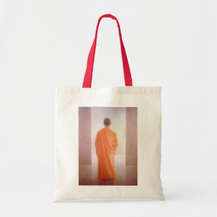 Young Monk back view Vietnam Tote Bag