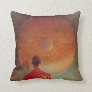Young Monk with Gong Cushion
