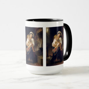 Young Mother Gazing At Her Child Mug