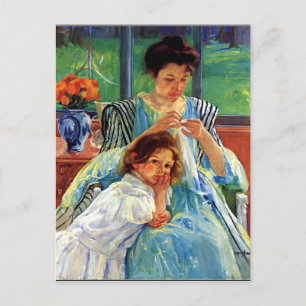Young Mother, vintage fine art painting Postcard