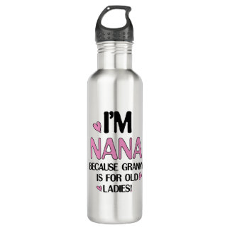 Young Nana Graphic Nana Clipart Design Grandma Art 710 Ml Water Bottle