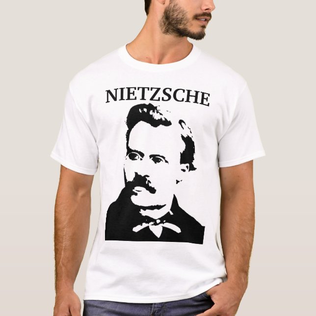 Young Nietzsche Monochrome T-Shirt (Front)