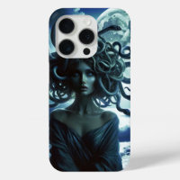 Young Pretty Medusa by the Moon & Ocean