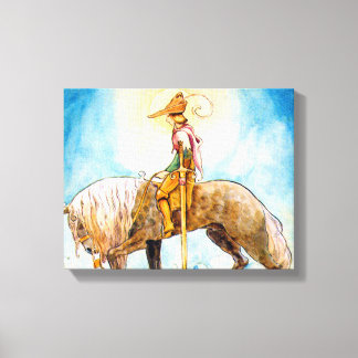 Young Prince on a Horse Canvas Print