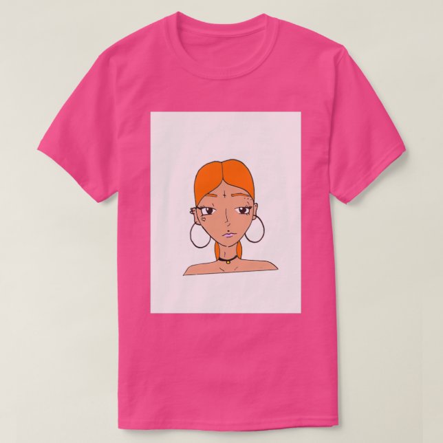 Young redhead woman T-Shirt (Design Front)