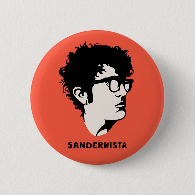 Young Sandernista 6 Cm Round Badge (Front)