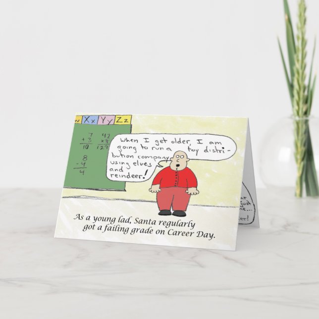 Young Santa Holiday Card (Front)