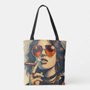 Young Sassy Women Print Tote Bag