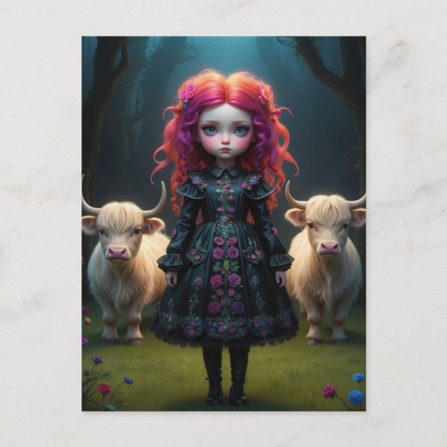 Young Scottish girl Postcard (Front)