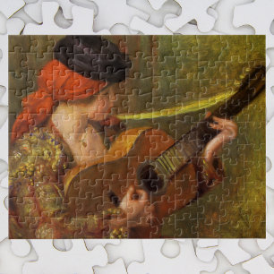 Young Spanish Woman with a Guitar by Pierre Renoir Jigsaw Puzzle
