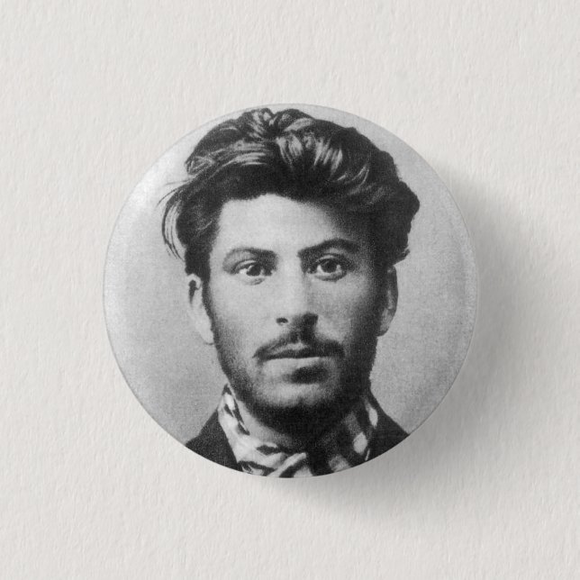 Young Stalin 3 Cm Round Badge (Front)