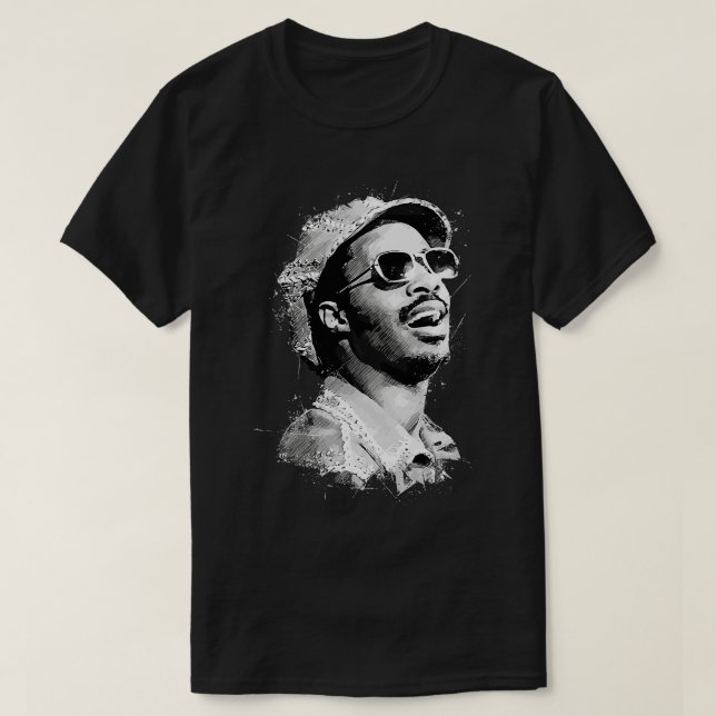 Young Stevie Wonder T-Shirt (Design Front)