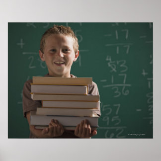 Young student in classroom poster