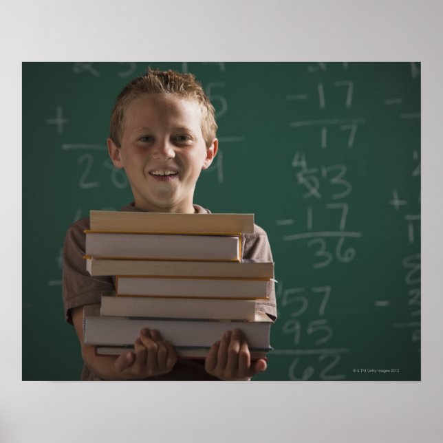Young student in classroom poster (Front)