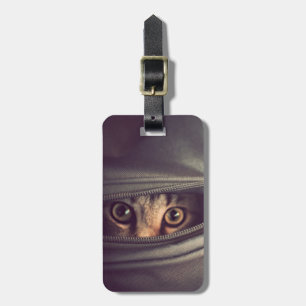 Young Tabby Kitten Luggage Tag