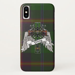 Young Tartan Cross Case-Mate iPhone Case