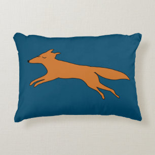 Young Teen fox Decorative Cushion