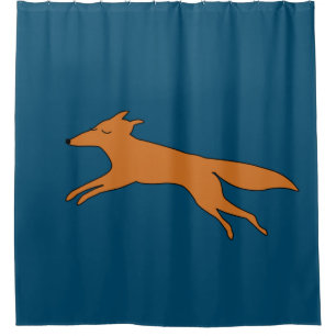Young Teen fox  Shower Curtain