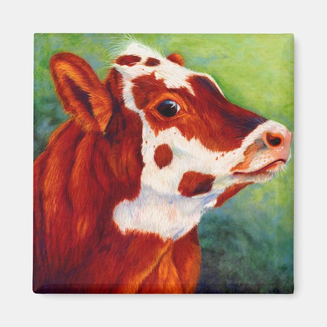 Young Tess - Spotted Calf Magnet (Front)