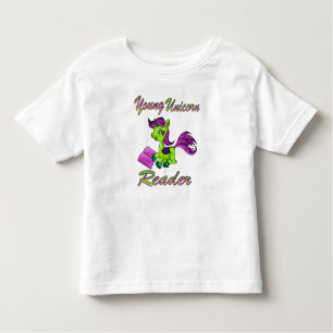 Young Unicorn Reader Toddler T-Shirt