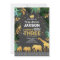 Young Wild And Three Birthday Invitation Jungle