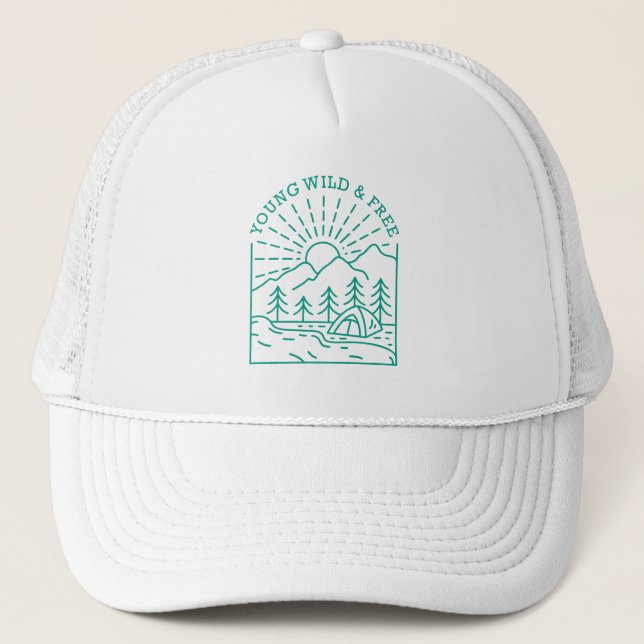 Young Wild Free Trucker Hat (Front)