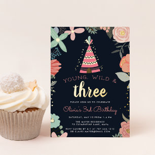 Young, Wild & Three Birthday Party