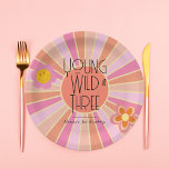 Young, Wild & Three | Kid Birthday Plates | Pink<br><div class="desc">Throwing your wild child a third birthday party? Add these paper tableware items to make sure the vibes are flowing 😎
Available in a variety of options   styles!</div>