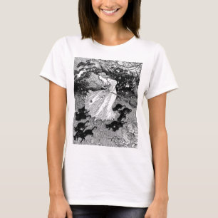 Young witch and black cats T-Shirt