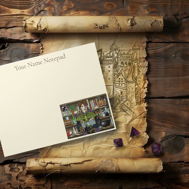 Young Wizard Fantasy Library Books Dragon Notepad (Creator Uploaded)