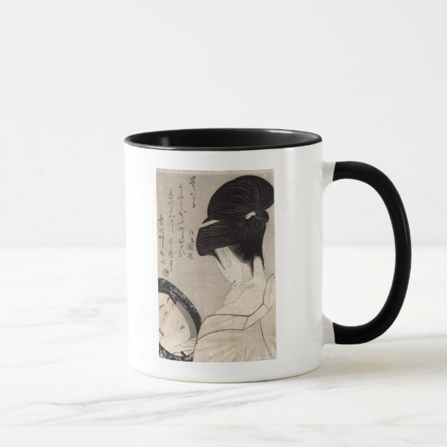 Young woman applying make-up, c.1795-96 mug (Right)