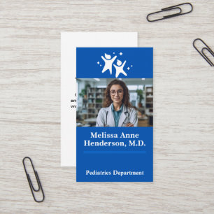 Young Woman Doctor Smiling in Office Business Card