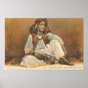 Young Woman From Tunisia 1910 Poster