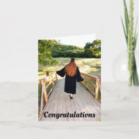 Young Woman Graduation Greeting Card