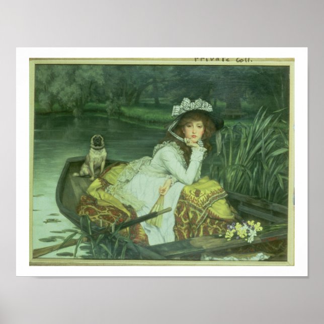 Young Woman in a Boat, or Reflections, c.1870 (oil Poster (Front)
