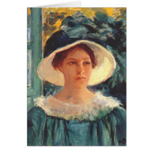 Young Woman in Green, Outdoors in the Sun c. 1914