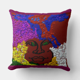 Young Woman in the Flower Mist Cushion