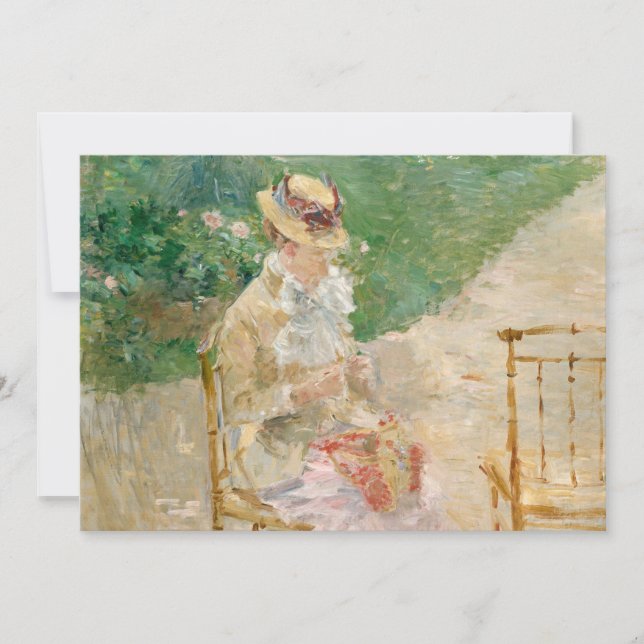 Young Woman Knitting | Berthe Morisot (Front)
