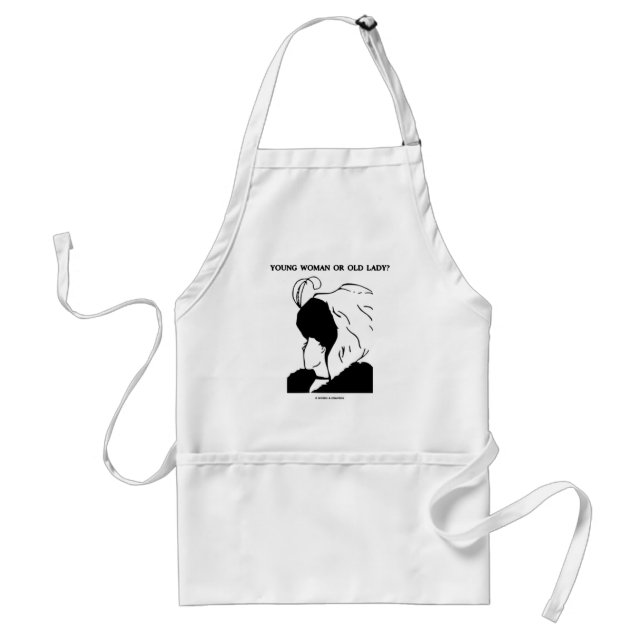 Young Woman Or Old Lady? (Optical Illusion) Standard Apron (Front)