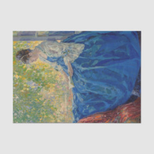 Young Woman Reading at a Window Tissue Paper